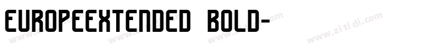 europeextended bold字体转换